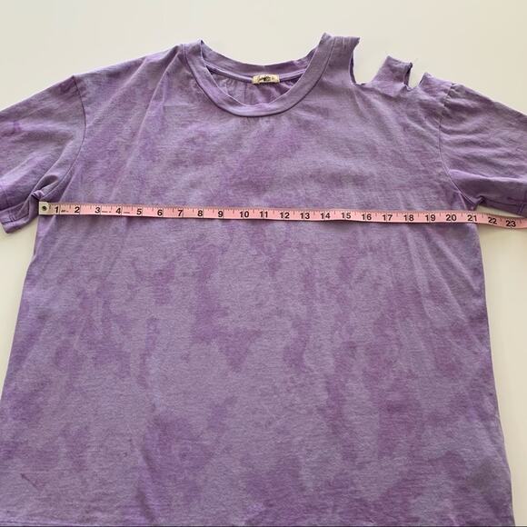 Somewhere West Purple Tie Dye Short Sleeve T-Shirt Large - Picture 3 of 7